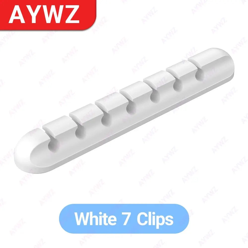Cable Management Clips — Desk Organizer