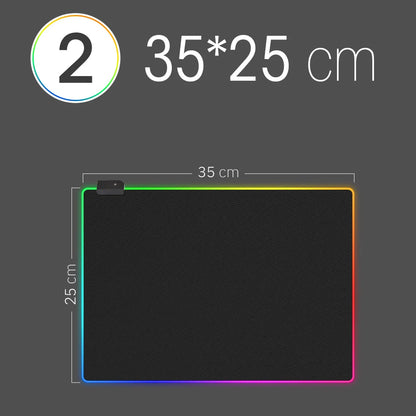 RGB LED Gaming Mouse Pad — 10 Sizes