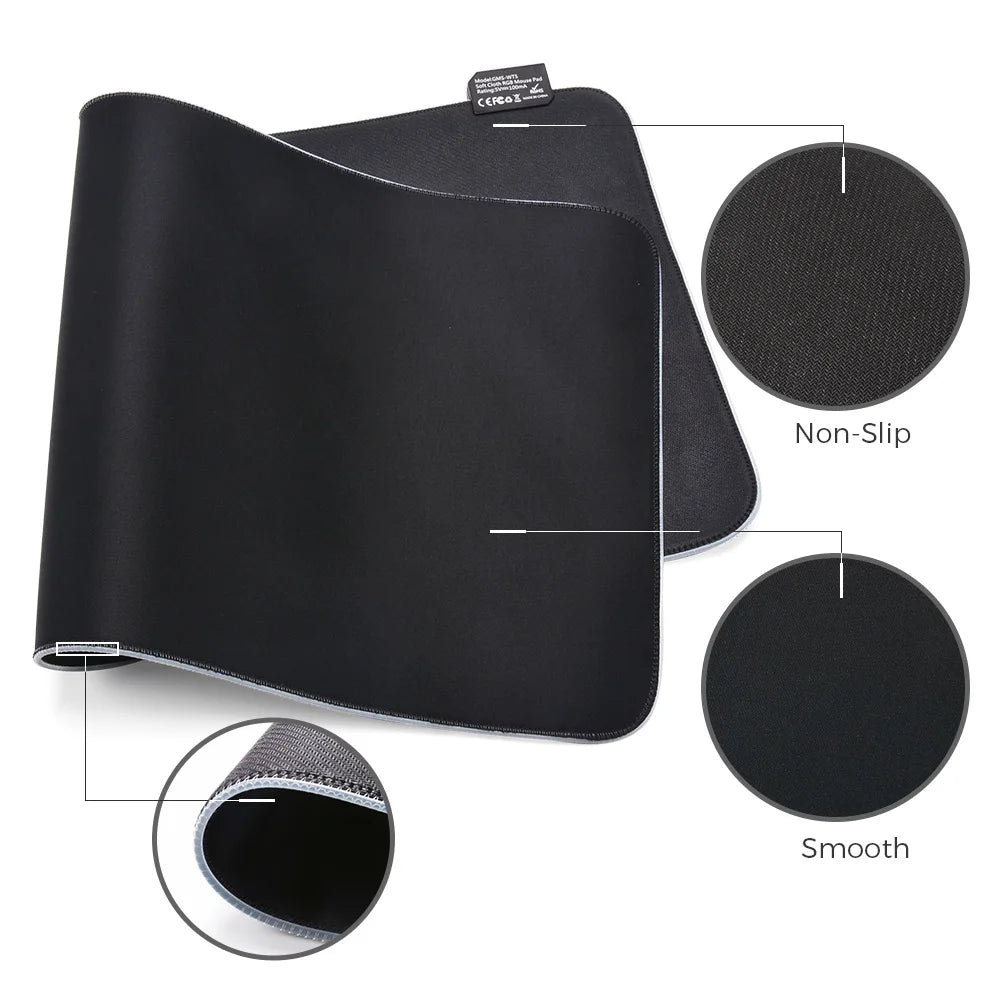 RGB LED Gaming Mouse Pad — 10 Sizes