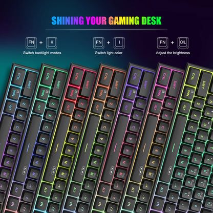 Mini 60% RGB Gaming Keyboard — Compact & Colorful