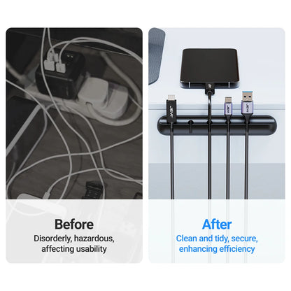 Cable Management Clips — Desk Organizer