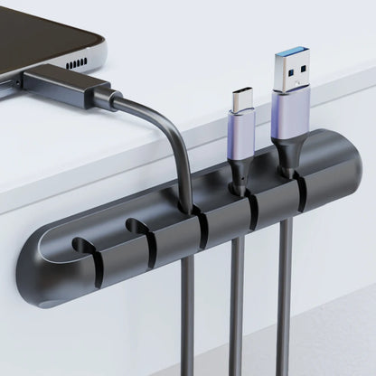 Cable Management Clips — Desk Organizer